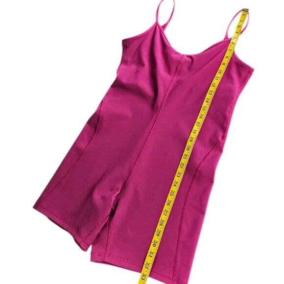 Lululemon Womnens Ribbed Contoured Unitard 6" Magenta Purple, Romper, Size 14 - Picture 6 of 10